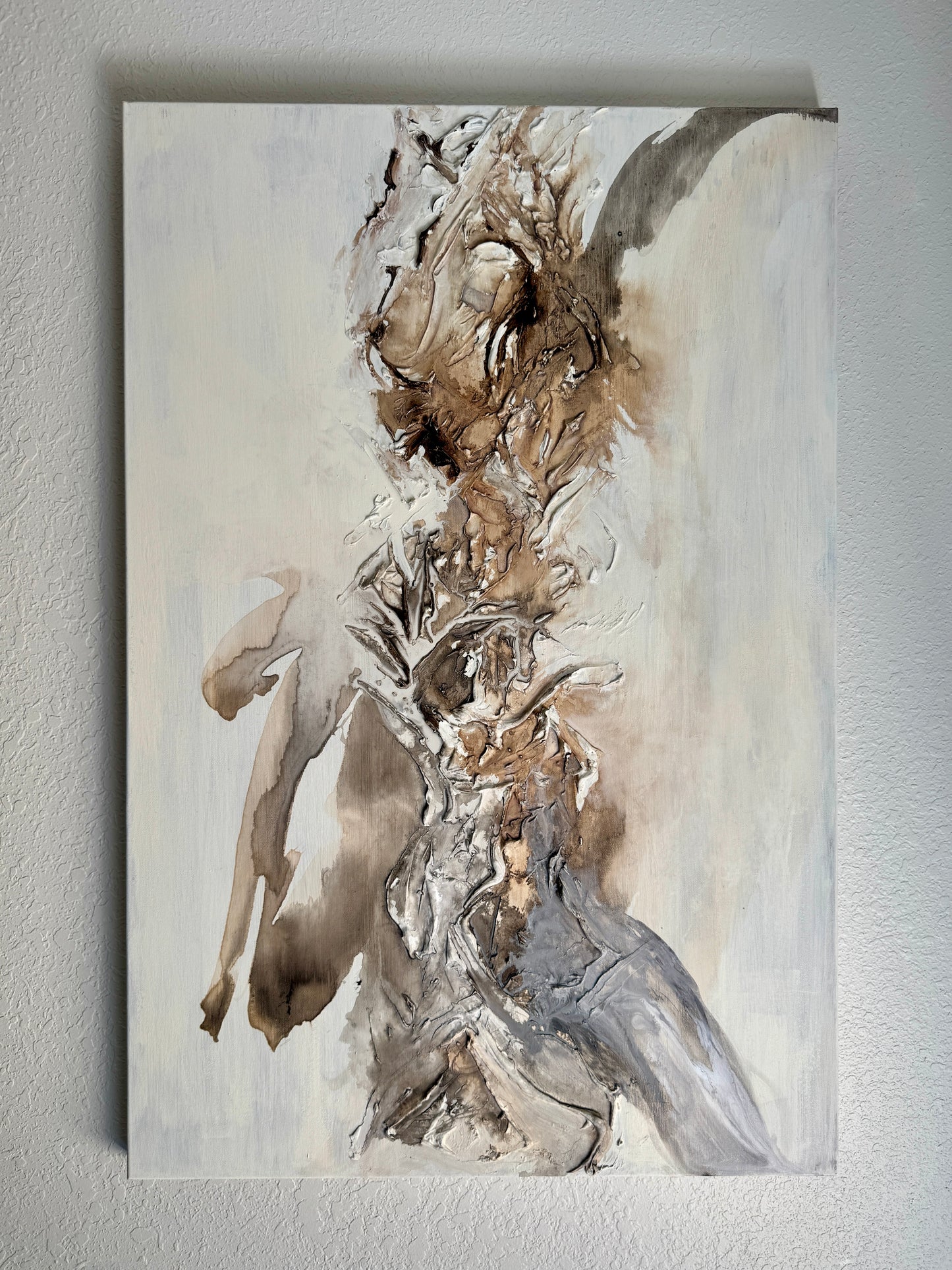 Praying Mantra - Original Painting by Markai