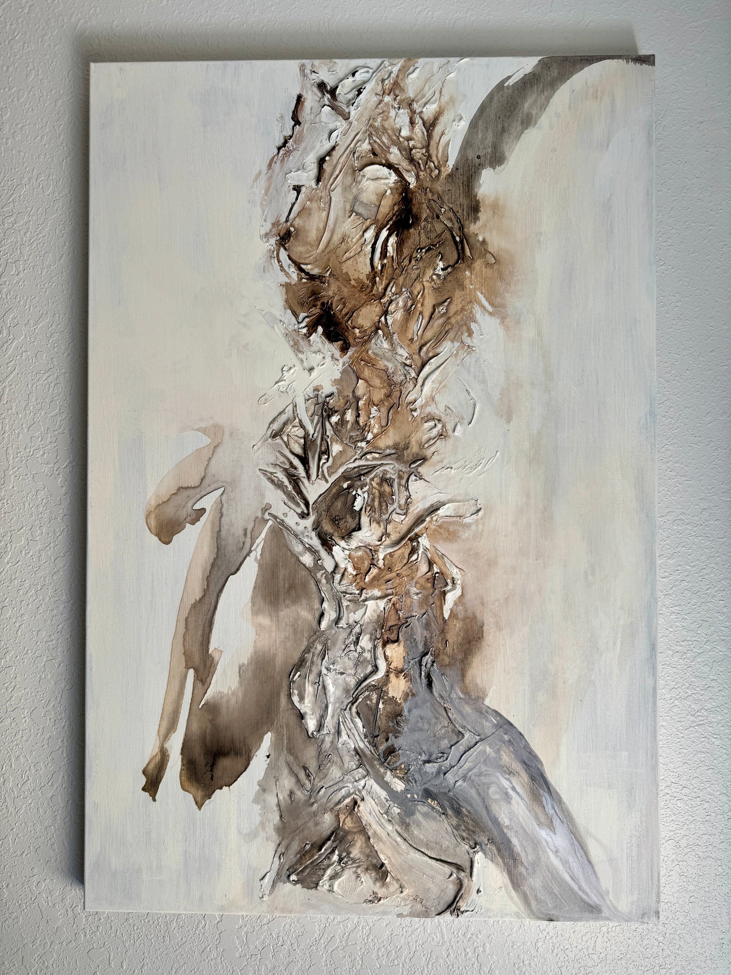 Praying Mantra - Original Painting by Markai